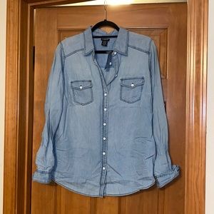 Torrid Jean Button Down Top